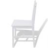 Seven Piece White Pinewood Dining Set - Timeless Design