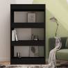 Stylish Black Book Cabinet & Room Divider - 60x30x103 cm