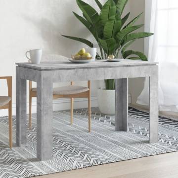 Concrete Grey Dining Table - 120x60x76 cm | HipoMarket