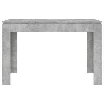 Concrete Grey Dining Table - 120x60x76 cm | HipoMarket