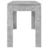 Concrete Grey Dining Table - 120x60x76 cm | HipoMarket