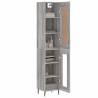 Stylish Highboard in Grey Sonoma - 34.5x34x180 cm