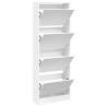 Shoe Cabinet White 60x21x163.5 cm - Stylish Storage Solution