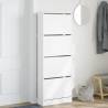 Shoe Cabinet White 60x21x163.5 cm - Stylish Storage Solution