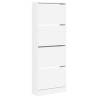 Shoe Cabinet White 60x21x163.5 cm - Stylish Storage Solution