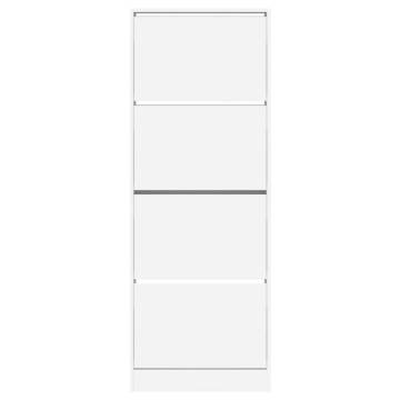 Shoe Cabinet White 60x21x163.5 cm - Stylish Storage Solution