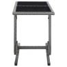 Stylish Anthracite Garden Table | 110x53x72 cm - HipoMarket