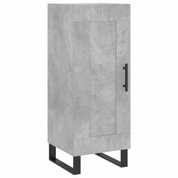 Stylish Highboard Concrete Grey - 34.5x34x180 cm