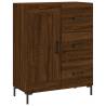 Brown Oak Sideboard 69.5x34x90 cm - Durable & Stylish