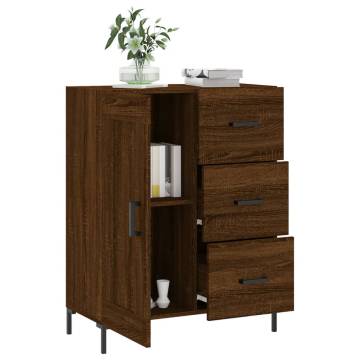 Brown Oak Sideboard 69.5x34x90 cm - Durable & Stylish