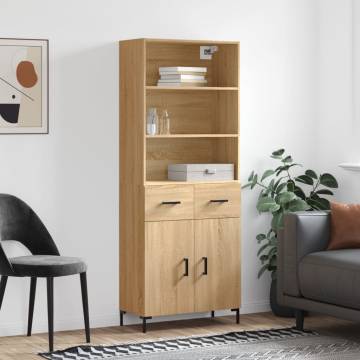 Highboard Sonoma Oak - Stylish Storage Solution | HipoMarket