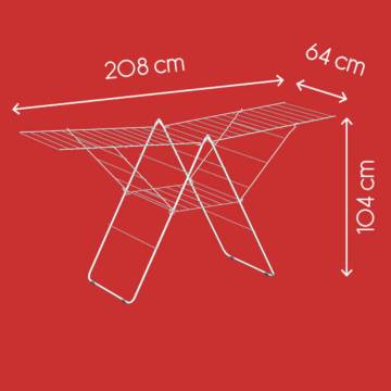 Metaltex Wing Drying Rack Amsterdam - 32m Drying Length