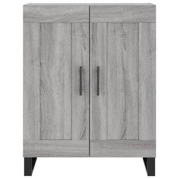 Highboard Grey Sonoma – Stylish Engineered Wood Storage 69.5x34x180 