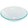 Stylish Clear Tempered Glass Bathroom Sink with Tap & Drain