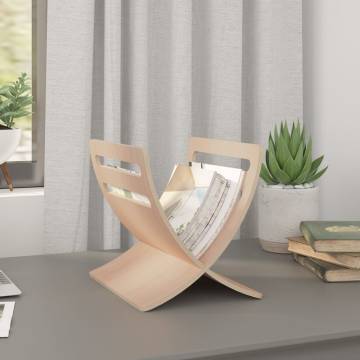 Wooden Magazine Rack - Floor Standing Natural | HipoMarket