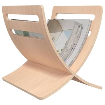 Wooden Magazine Rack - Floor Standing Natural | HipoMarket