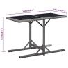 Stylish Anthracite Garden Table | 110x53x72 cm - HipoMarket