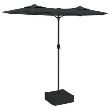 Double-Head Parasol Anthracite 316x240 cm | Hipomarket UK