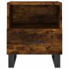 Modern Smoked Oak Bedside Cabinets - 2 pcs | Hipomarket