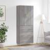 Highboard Grey Sonoma 69.5x34x180 cm Engineered Wood Colour grey sonoma Quantity in Package 1 Model 3 drawers 