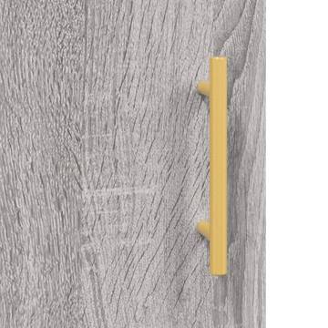 Stylish Highboard Grey Sonoma - 69.5x34x180 cm | HipoMarket