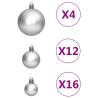 111 Piece Silver Christmas Bauble Set - Shatterproof Decor