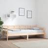 Day Bed Solid Wood Pine 80x200 cm Colour natural Size 80 x 200 cm 