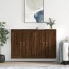 Wall Mounted Cabinets 2 pcs Brown Oak Engineered Wood Colour brown oak Quantity in Package 2 Model leather 