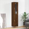 Highboard Brown Oak 34.5x34x180 cm Engineered Wood Colour brown oak Quantity in Package 1 Model 1 door 