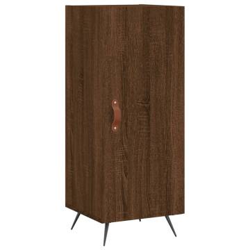 Stylish Highboard Brown Oak - 34.5x34x180 cm | HipoMarket