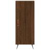 Stylish Highboard Brown Oak - 34.5x34x180 cm | HipoMarket