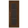 Stylish Highboard Brown Oak - 34.5x34x180 cm | HipoMarket