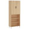 Stylish Highboard Sonoma Oak - Durable Engineered Wood