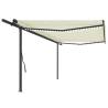 Manual Retractable Awning with LED 5x3.5 m Cream Colour cream Size 5 x 3.5 m Quantity in Package 1 