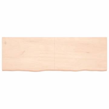 Solid Wood Bathroom Countertop 180x60 cm - Durable & Versatile