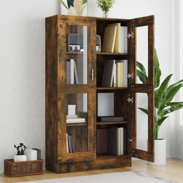 Vitrine Cabinet Smoked Oak - Stylish Storage Solution