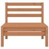 9 Piece Garden Lounge Set - Honey Brown Solid Pinewood