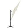 Cantilever Umbrella with Aluminium Pole - Sand White 400x300cm