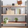 Wall Shelf 120x60 cm - Untreated Solid Oak Wood Storage