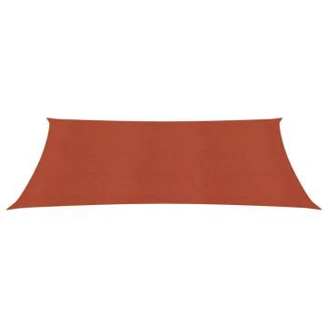 Terracotta Sunshade Sail 2x4.5m - UV Resistant & Mould Proof