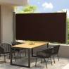 Patio Retractable Side Awning 160x300 cm Brown Colour brown Size 160 x 300 cm Quantity in Package 1 