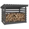 Firewood Rack Grey 108x73x79 cm - Solid Pine Wood Storage