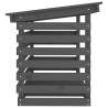 Firewood Rack Grey 108x73x79 cm - Solid Pine Wood Storage