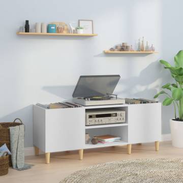 Record Cabinet White - Stylish & Durable Vinyl Storage