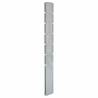 30 pcs Silver Garden Fence Posts - 180 cm Galvanised Steel