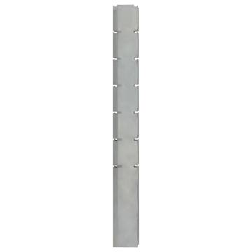 30 pcs Silver Garden Fence Posts - 180 cm Galvanised Steel