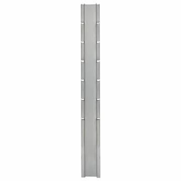 30 pcs Silver Garden Fence Posts - 180 cm Galvanised Steel