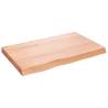 Wall Shelf Light Brown Solid Oak - Stylish & Durable (80x50 cm)