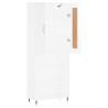 Highboard High Gloss White - Stylish Storage 69.5x34x180 cm