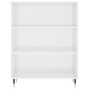 Highboard High Gloss White - Stylish Storage 69.5x34x180 cm